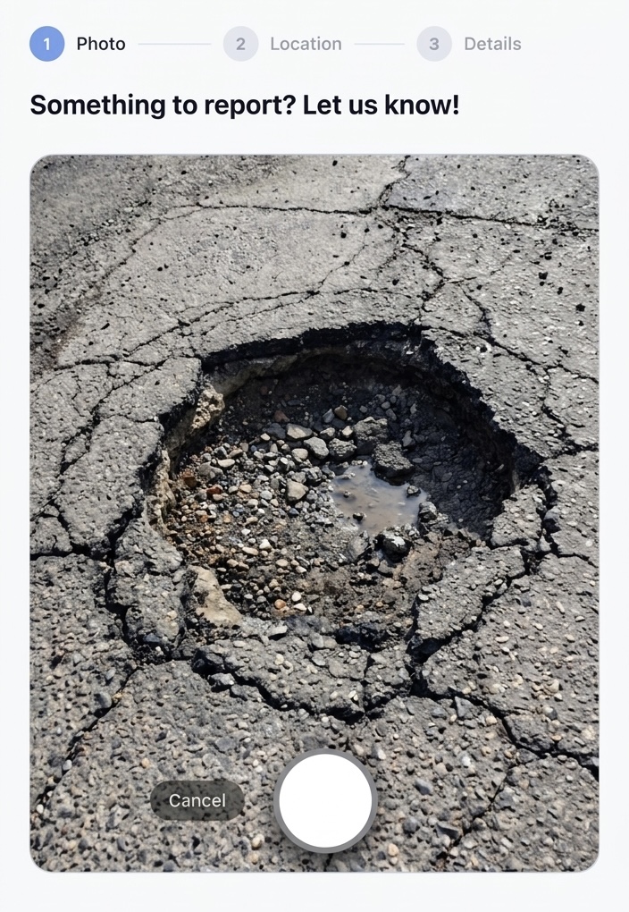 Spotfix citizen issue reporting interface